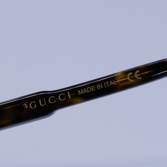 Gucci GG0556OJ 002 Eyeglasses Havana 47mm Square Frame - Picture 7 of 10